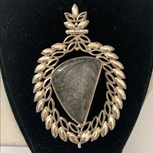 Gorgeous Sterling Silver Rutilated Quartz Pendant